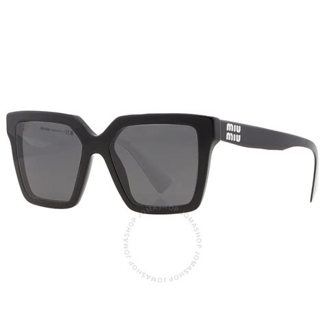 Miu Miu Dark Grey Square Ladies Sunglasses MU 03YS 10G5S0 